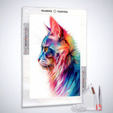 Neon Kitten — Diamond Painting Kit, product view 2
