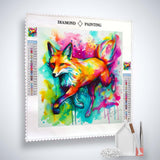 Fox Abstract — Diamond Painting Kit, product view 2
