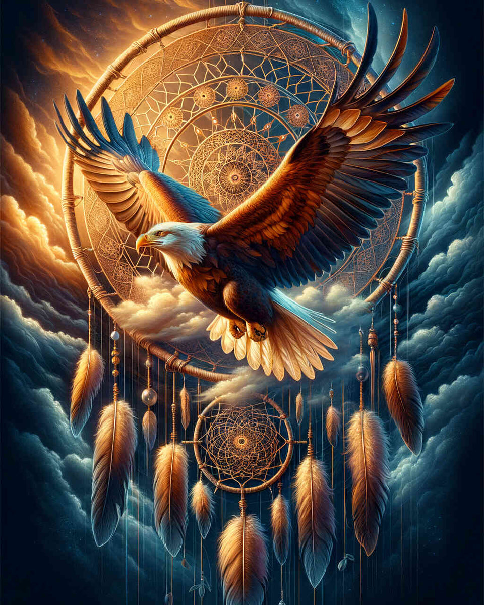 Eagle Dreamcatcher — Diamond Painting Kit design