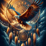 Eagle Dreamcatcher — Diamond Painting Kit design
