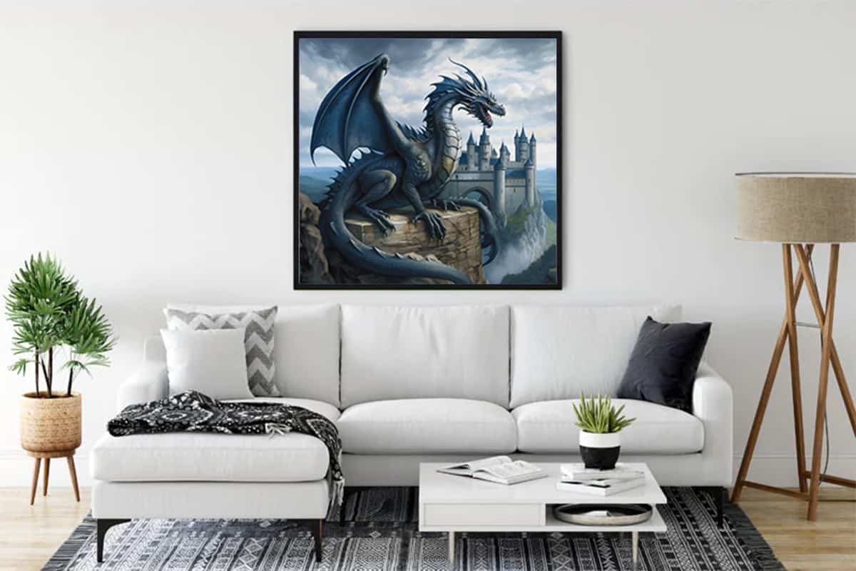 Wings of the night — Diamond Painting Kit, product view 3