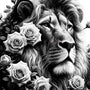 Lion in the jungle — Diamond Painting Kit design