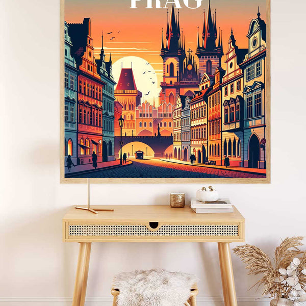 Dusk in Prague — Diamond Painting Kit, product view 2