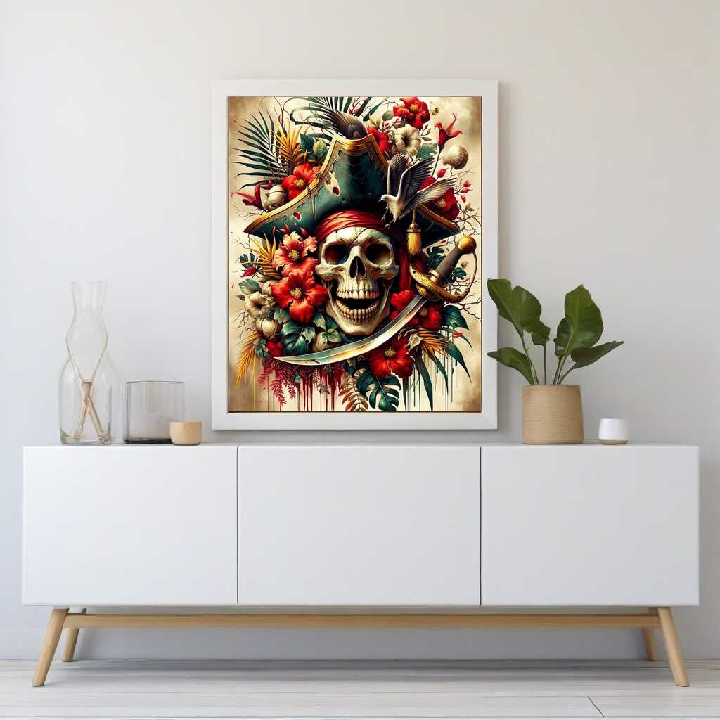 Skull Pirate — Diamond Painting Kit, product view 2