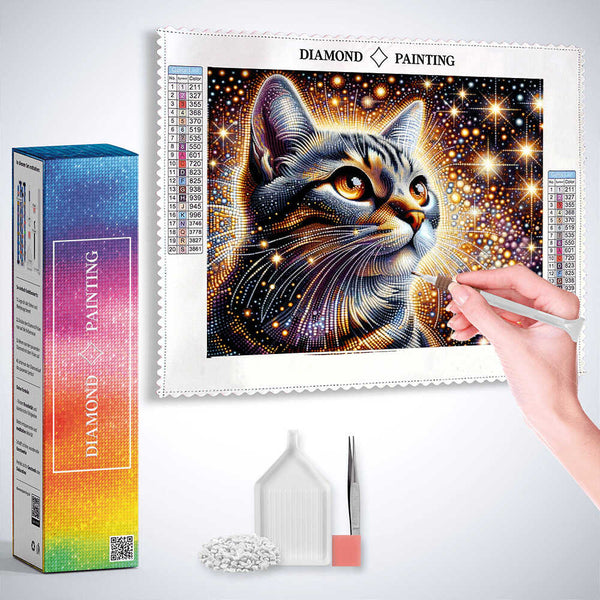 The Spotted Cat — Diamond Painting Kit, product view 3