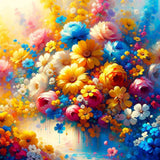 Bouquet of summer flowers — Diamond Painting Kit design