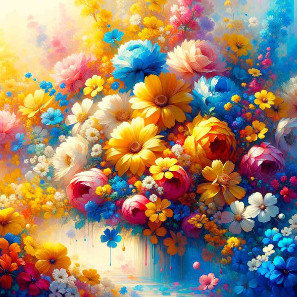 Bouquet of summer flowers — Diamond Painting Kit design