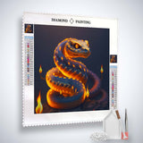 Snake Orange — AB Diamond Painting Kit, product view 2