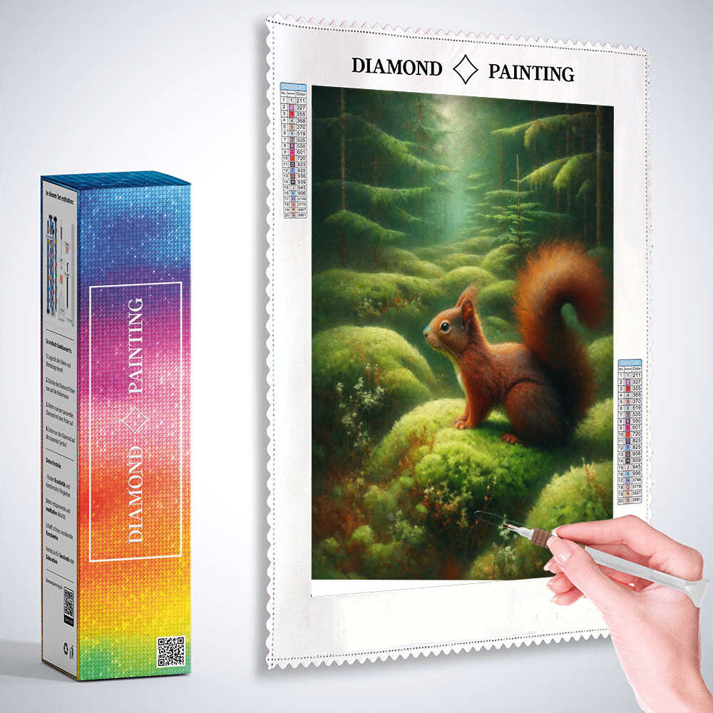 Blue, yellow butterflies — Diamond Painting Kit, product view 3