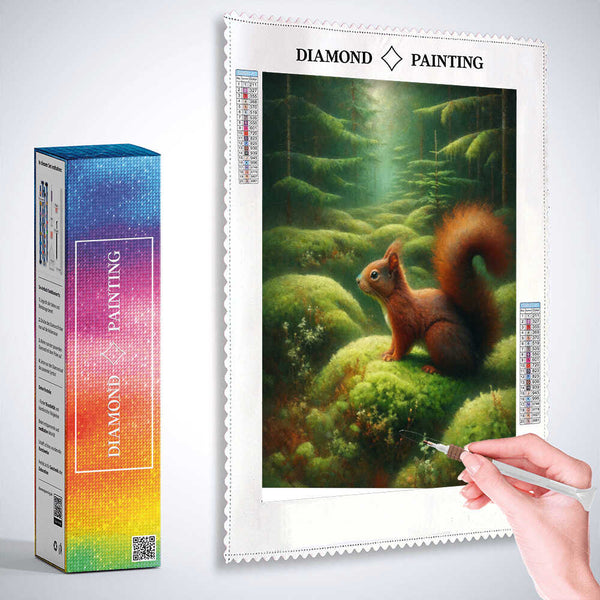 Blue, yellow butterflies — Diamond Painting Kit, product view 3