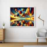 Hot Air Balloon Reflected in a Lake — Diamond Painting Kit, product view 2