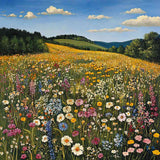 Wildflowers in the Summer Breeze — Diamond Painting Kit design