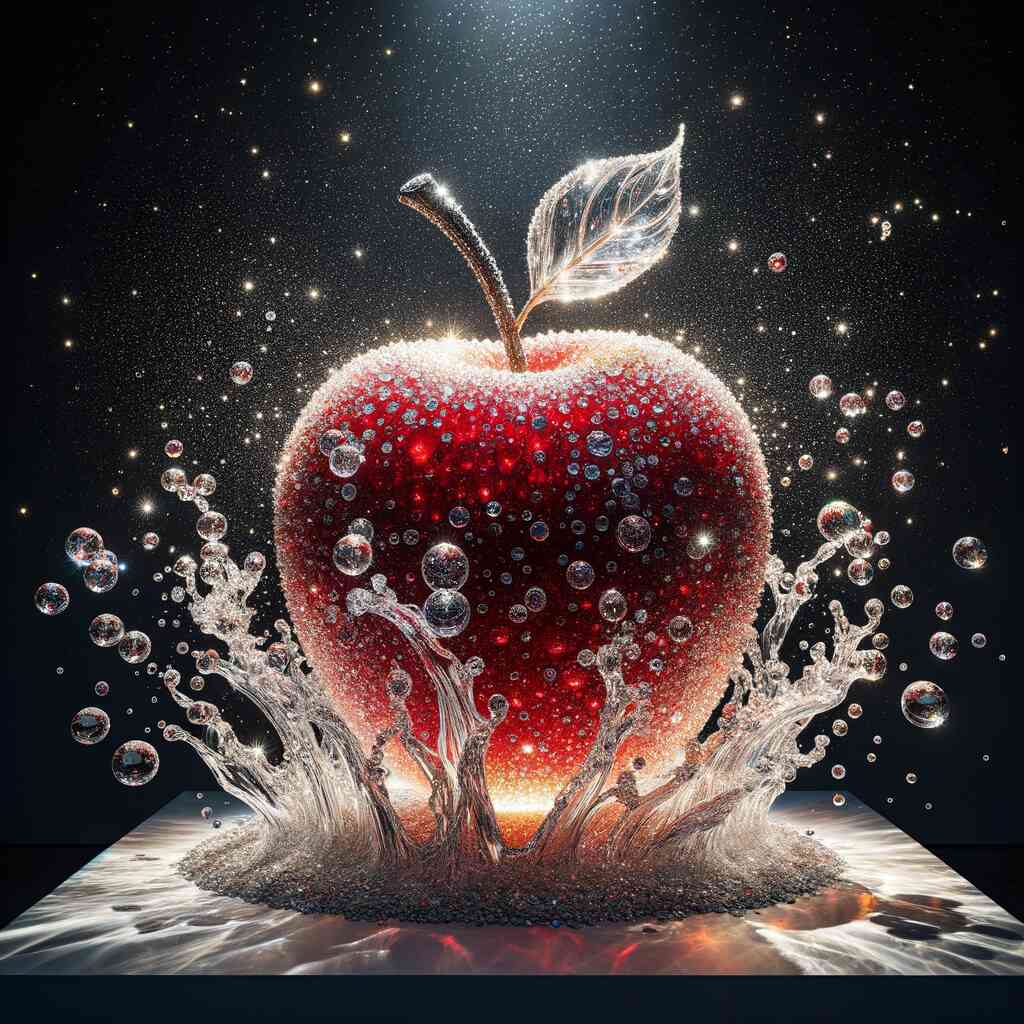 Red Apple Water — Diamond Painting Kit design