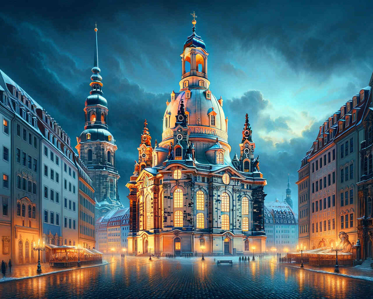 Church of Our Lady in Dresden — Diamond Painting Kit design