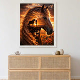 Horse at Golden Sunset — Diamond Painting Kit, product view 2
