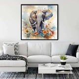 Majestic elephant — Diamond Painting Kit, product view 3