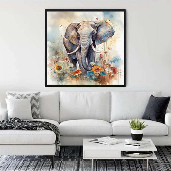 Majestic elephant — Diamond Painting Kit, product view 3