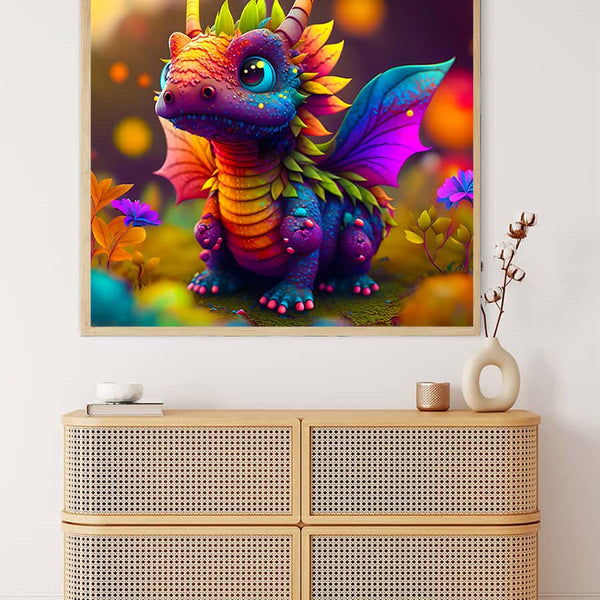 Dragon Baby Frontal — AB Diamond Painting Kit, product view 3