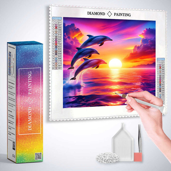 Dance of the ocean — Diamond Painting Kit, product view 3