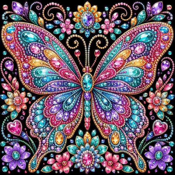 Jeweled Butterfly Wings — Diamond Painting Kit design