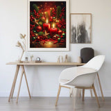 Christmas star with candles — Diamond Painting Kit, product view 2