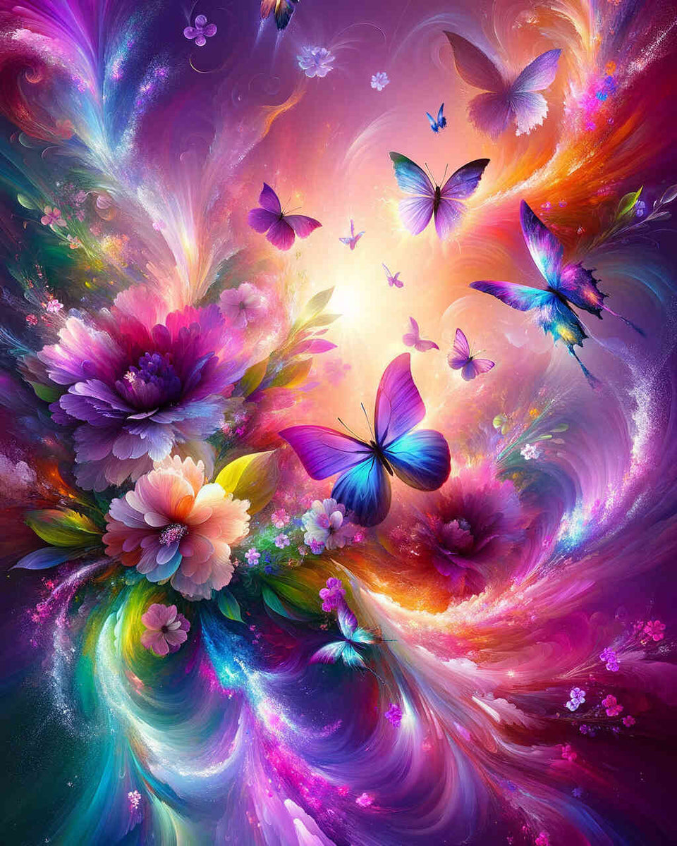 Butterfly, splash — Diamond Painting Kit design