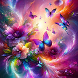 Butterfly, splash — Diamond Painting Kit design