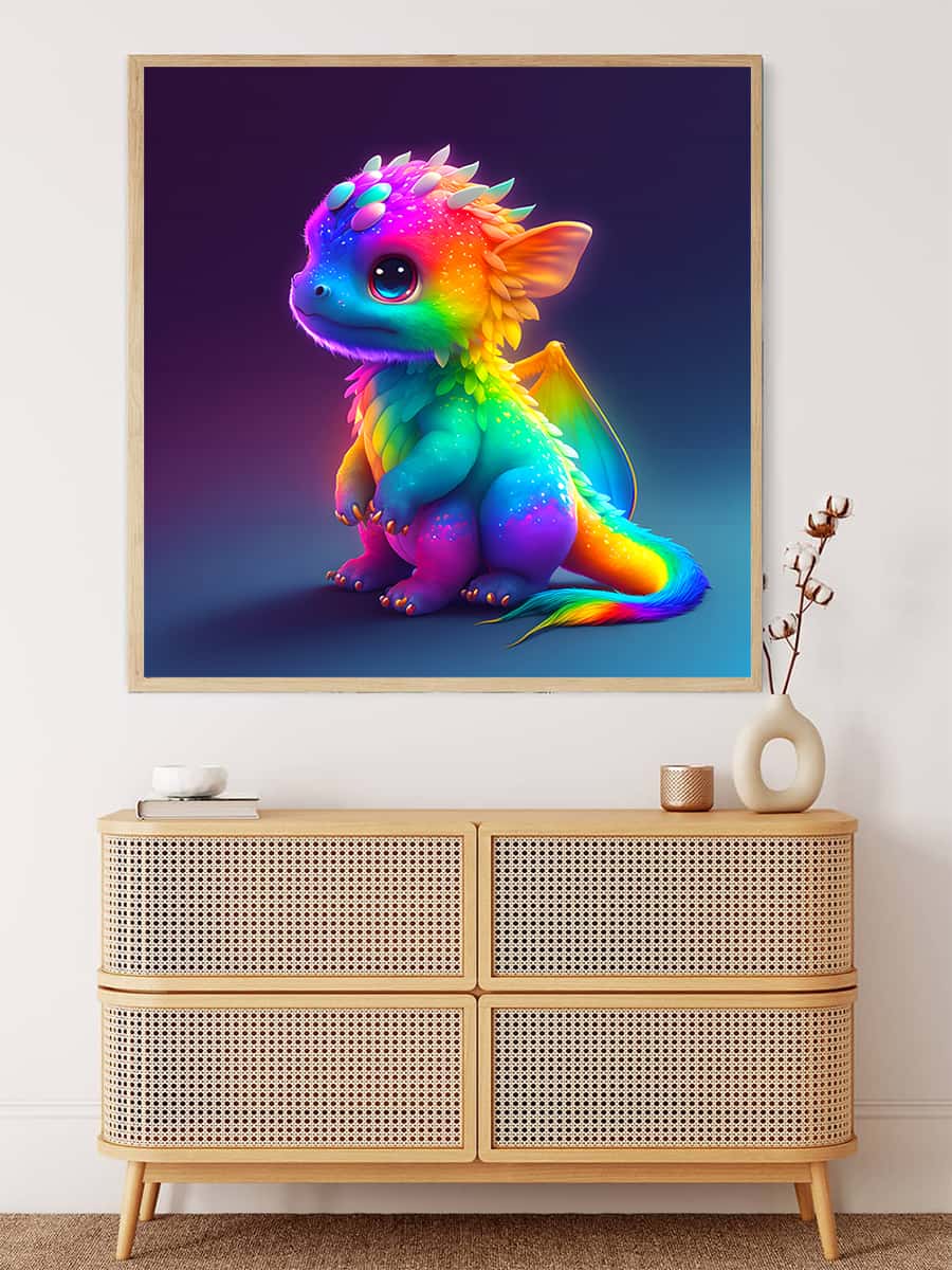 Dragon Ultraneon — Diamond Painting Kit, product view 3