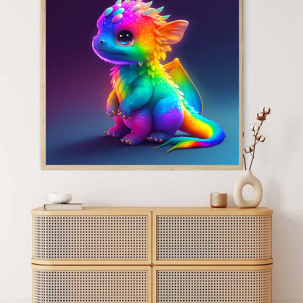 Dragon Ultraneon — Diamond Painting Kit, product view 3