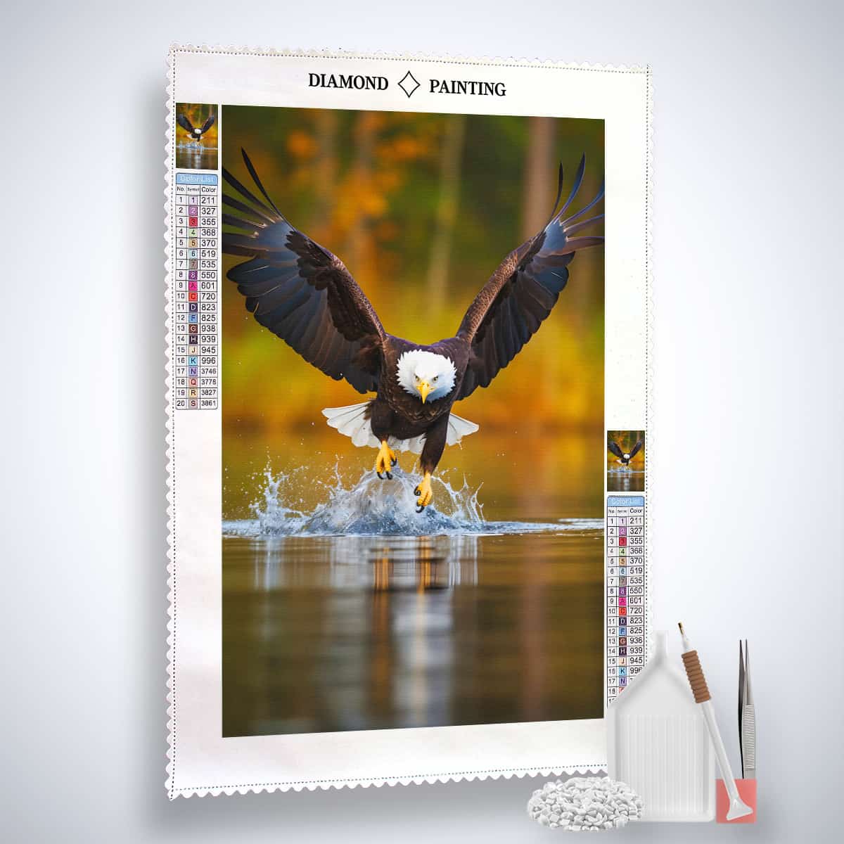 Eagle starts — Diamond Painting Kit, product view 2