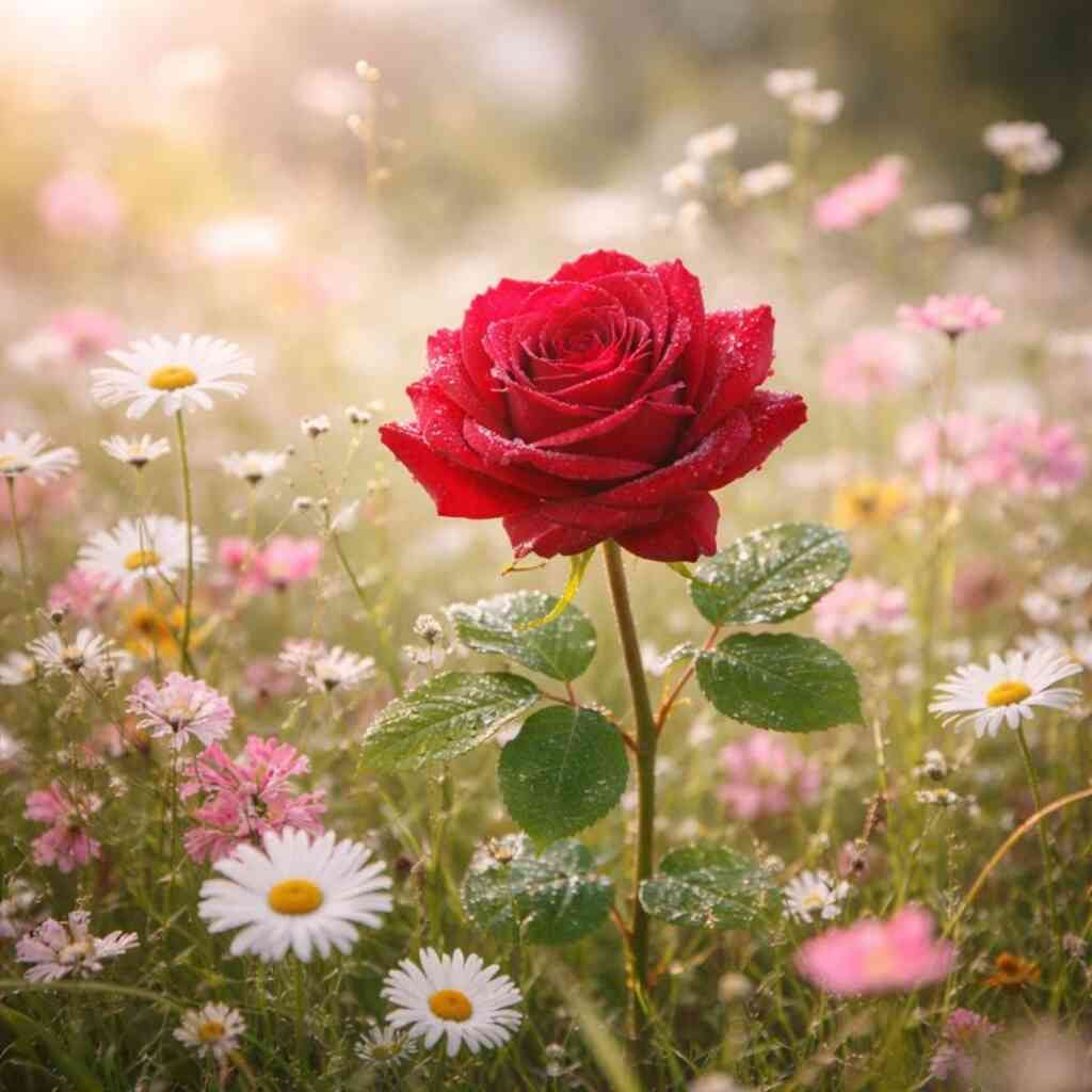 The Morning Rose — Diamond Painting Kit design