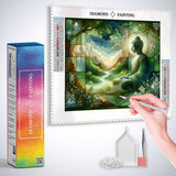 Buddha at the window — Diamond Painting Kit, product view 3