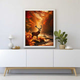 Deer at the river — Diamond Painting Kit, product view 2