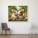 Bunny Siblings — Diamond Painting Kit, product view 2