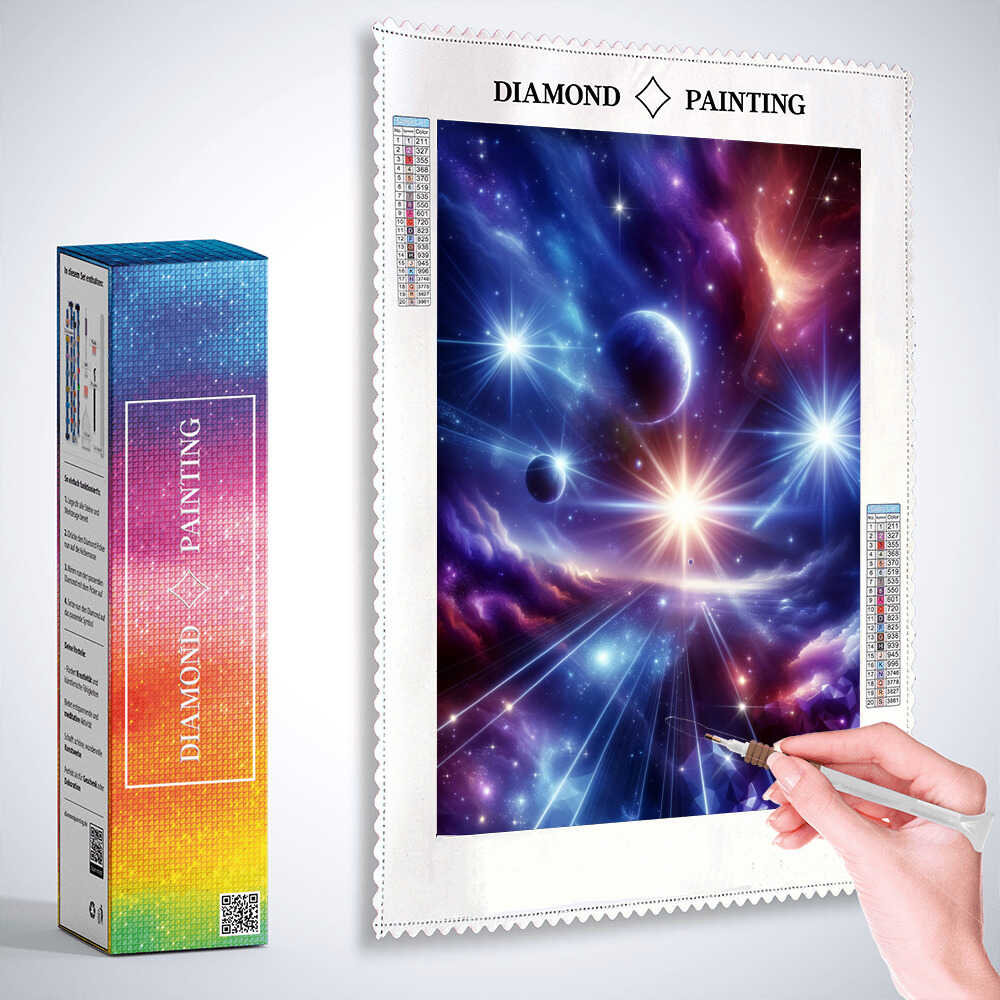 Space atmosphere — Diamond Painting Kit, product view 3