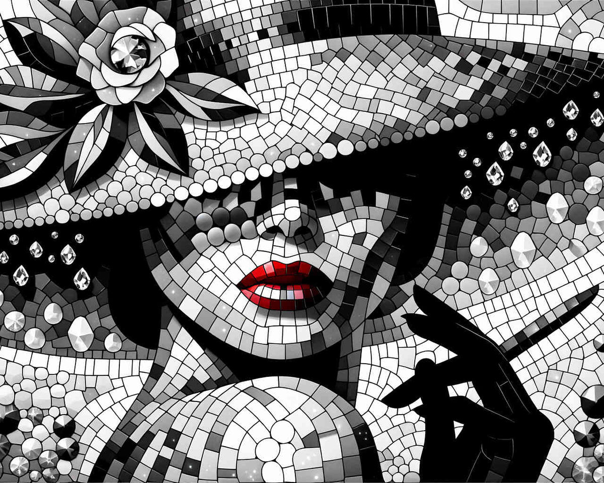 Woman in a Hat — Diamond Painting Kit design