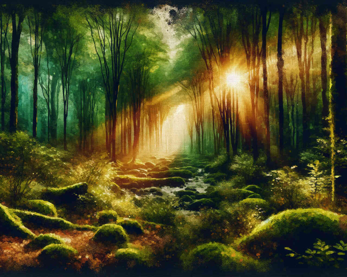 The Ancient Forest — Diamond Painting Kit design