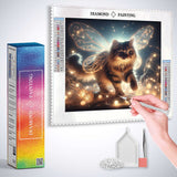The Winged Cat of Starry Night — Diamond Painting Kit, product view 3