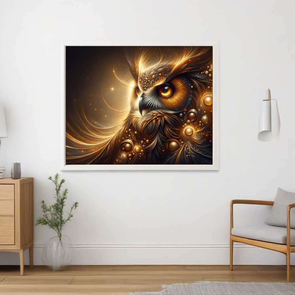 The Affectionate Owl — Diamond Painting Kit, product view 2