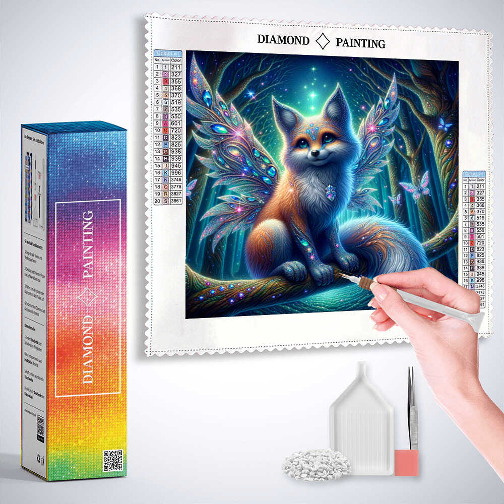 An Encounter in the Enchanted Forest — Diamond Painting Kit, product view 3
