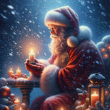 Santa Claus in snowfall — Diamond Painting Kit design