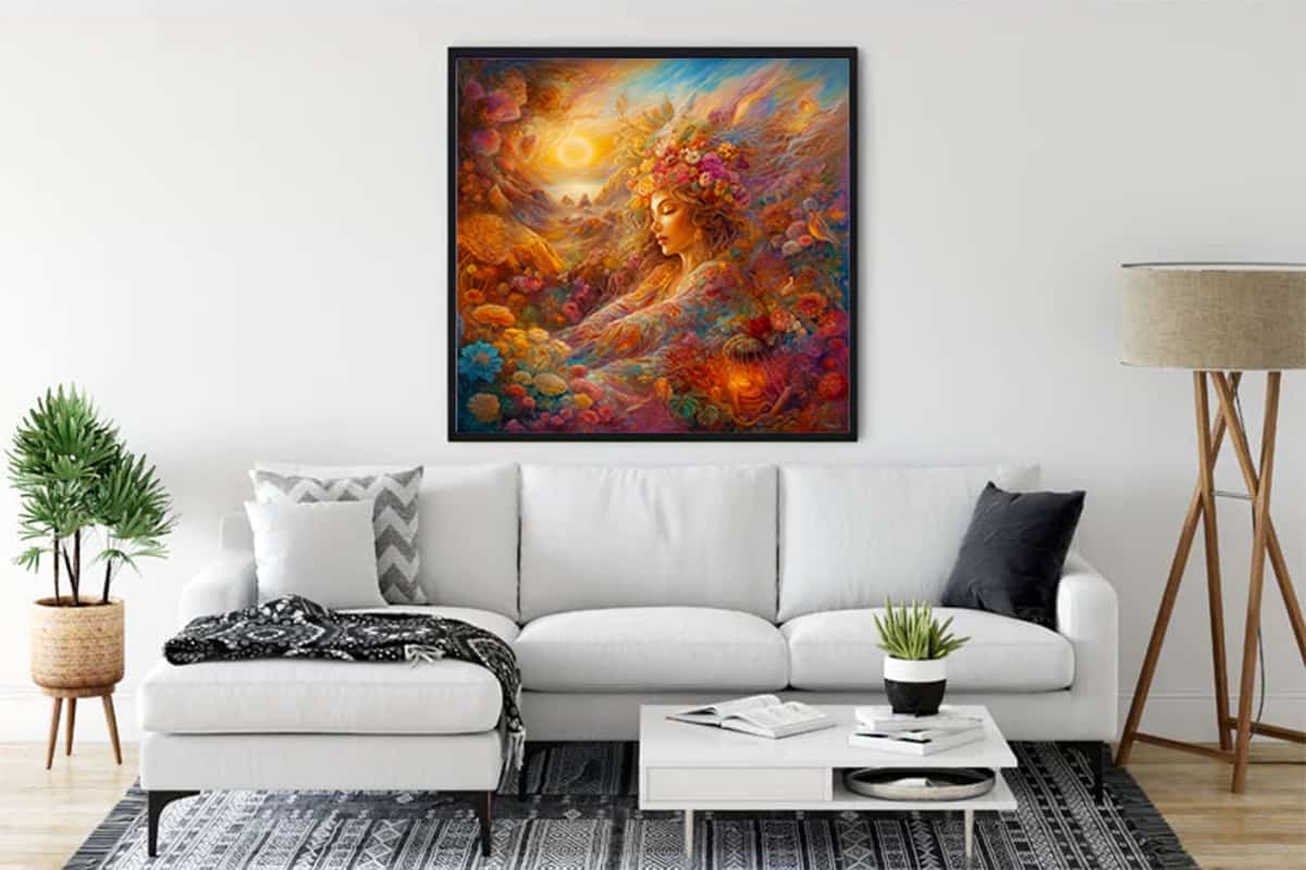 Miss in the nature — Diamond Painting Kit, product view 3