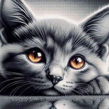 The Relaxing Cat — Diamond Painting Kit design