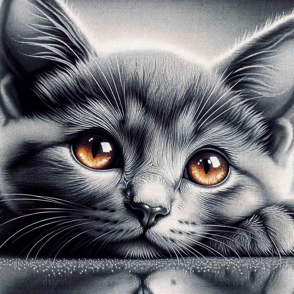 The Relaxing Cat — Diamond Painting Kit design