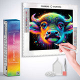 Cosmic Buffalo Colors — Diamond Painting Kit, product view 3