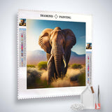 Large Elephant Frontal — Diamond Painting Kit, product view 2