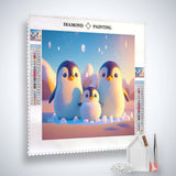 Penguin Family — Diamond Painting Kit, product view 2