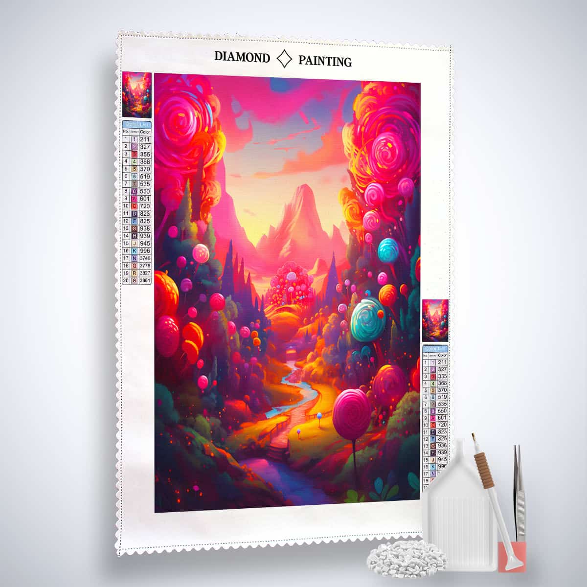 Lollipop World — AB Diamond Painting Kit, product view 2