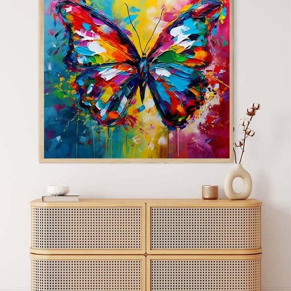 Butterfly Abstract Colorful — AB Diamond Painting Kit, product view 3