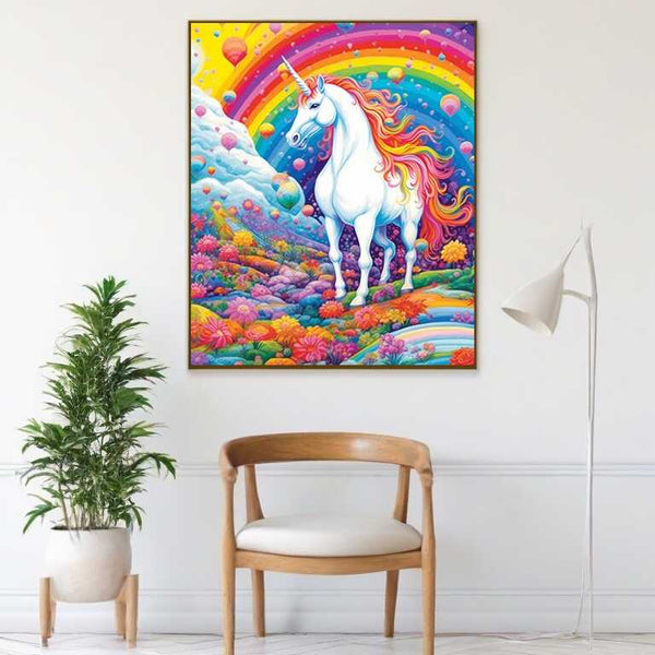 Rainbow Unicorn Fantasy — Diamond Painting Kit, product view 2